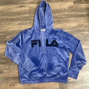 Fila blue hoodie